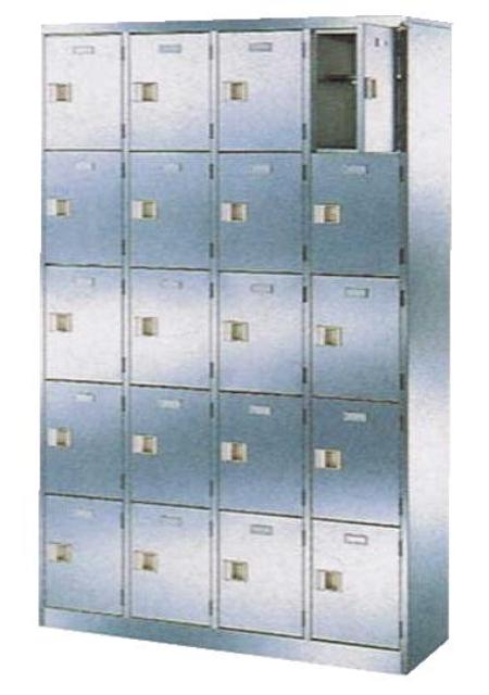 ステンレス製シューズロッカー扉付き20